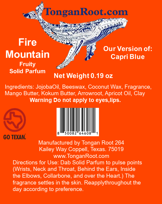 Fire Mountain Solid Perfume