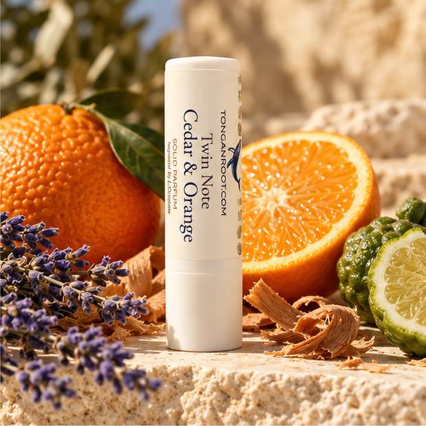 Cedar and Orange Solid Perfume